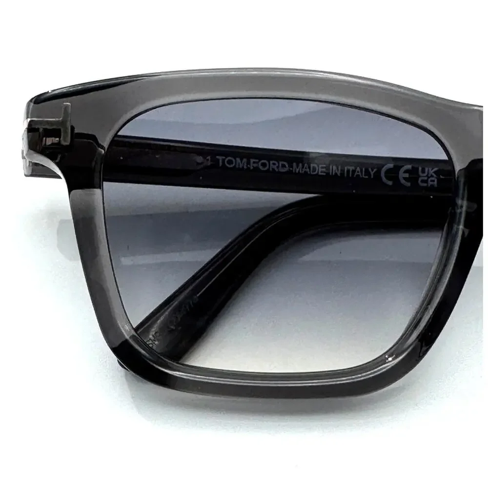 Tom Ford Sunglasses Barron TF1179 20B Gray Square Frame Gray Gradient Lens 54mm